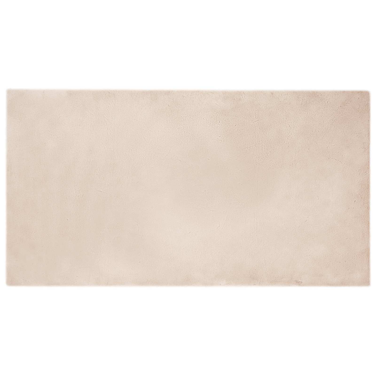 Rutschfester Kunstfellteppich Olite Polyester Taupe