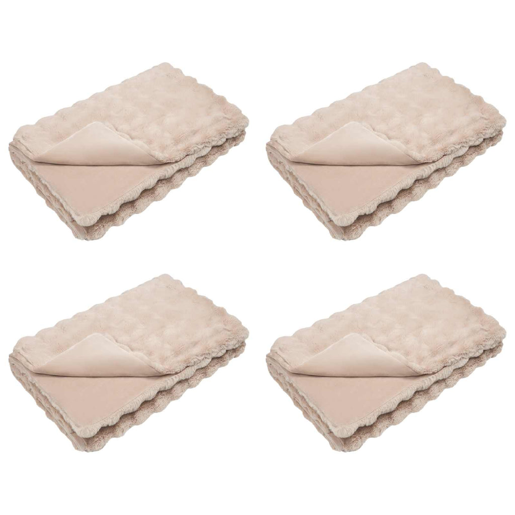Rutschfeste Kunstfell Decke Olite 4 Pcs