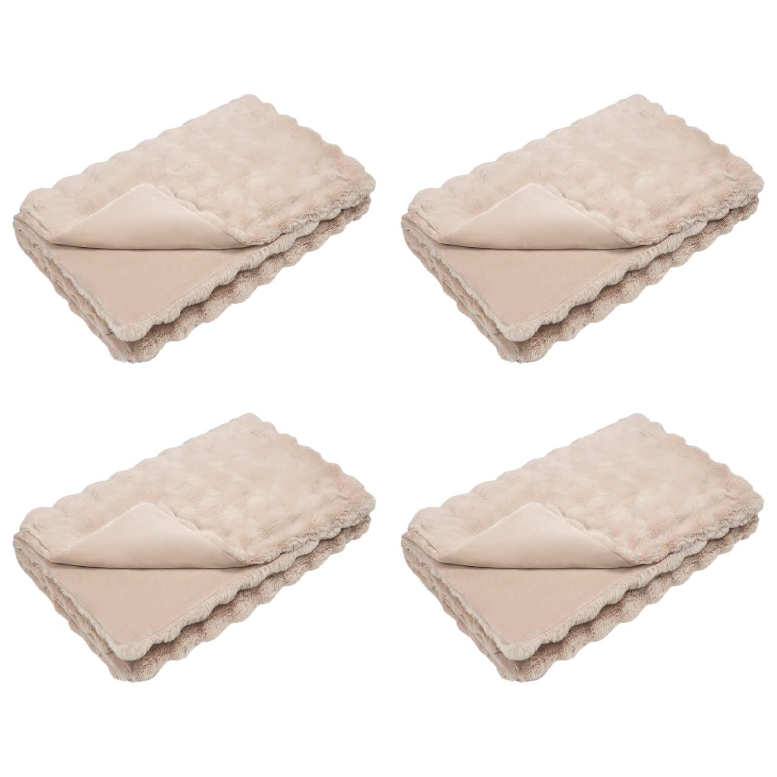 Rutschfeste Kunstfell Decke Olite 4 Pcs