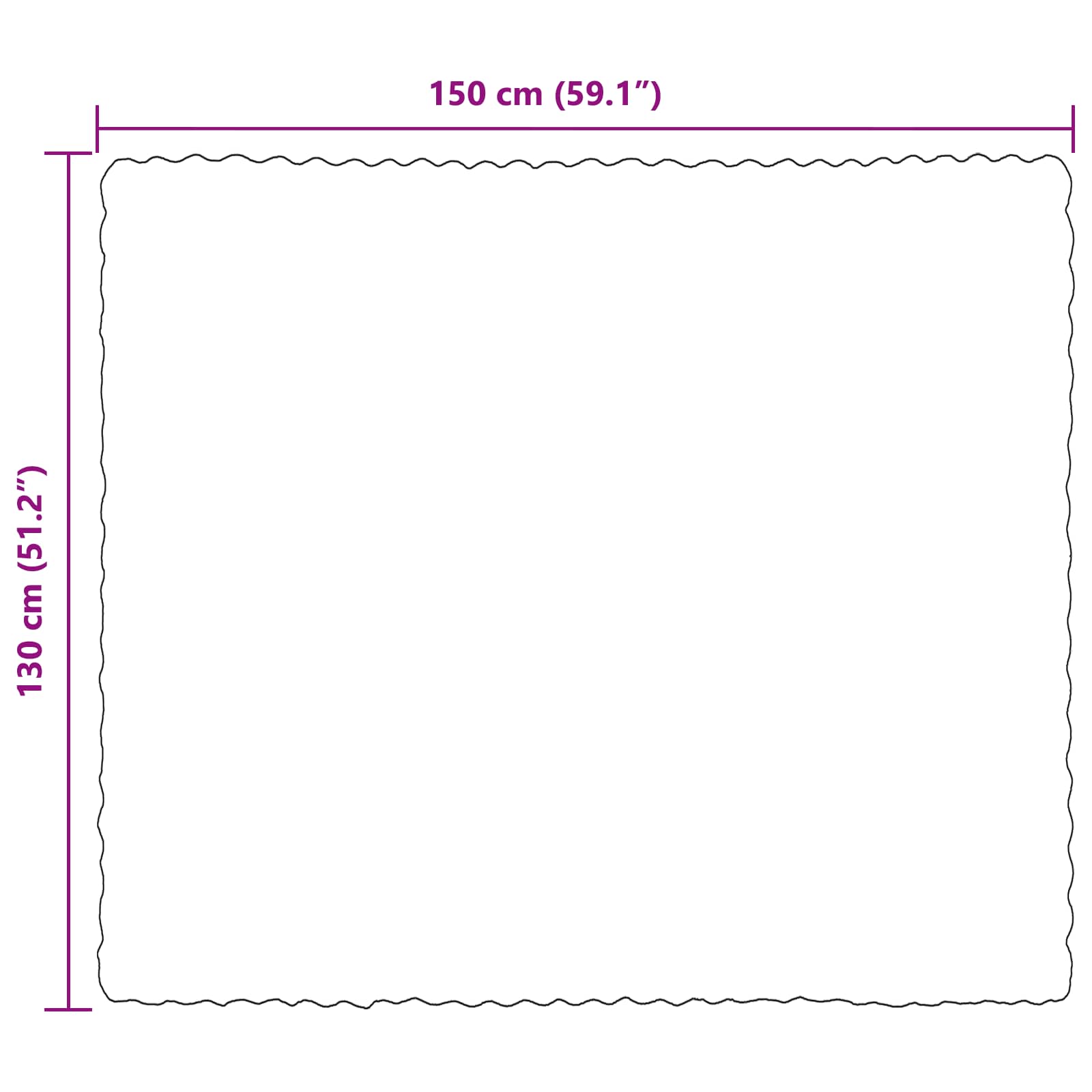 Rutschfeste Kunstfell Decke Olite 4 Pcs