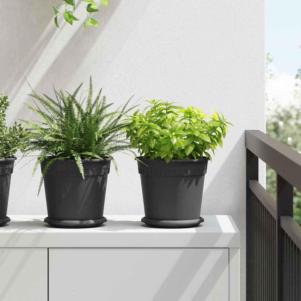 Runder Blumentopf 6 Pcs Kunststoff