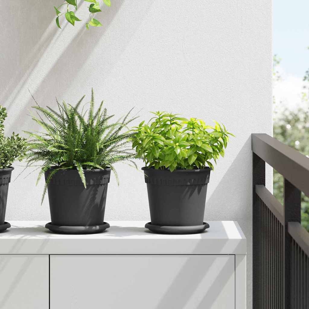 Runder Blumentopf 6 Pcs Kunststoff