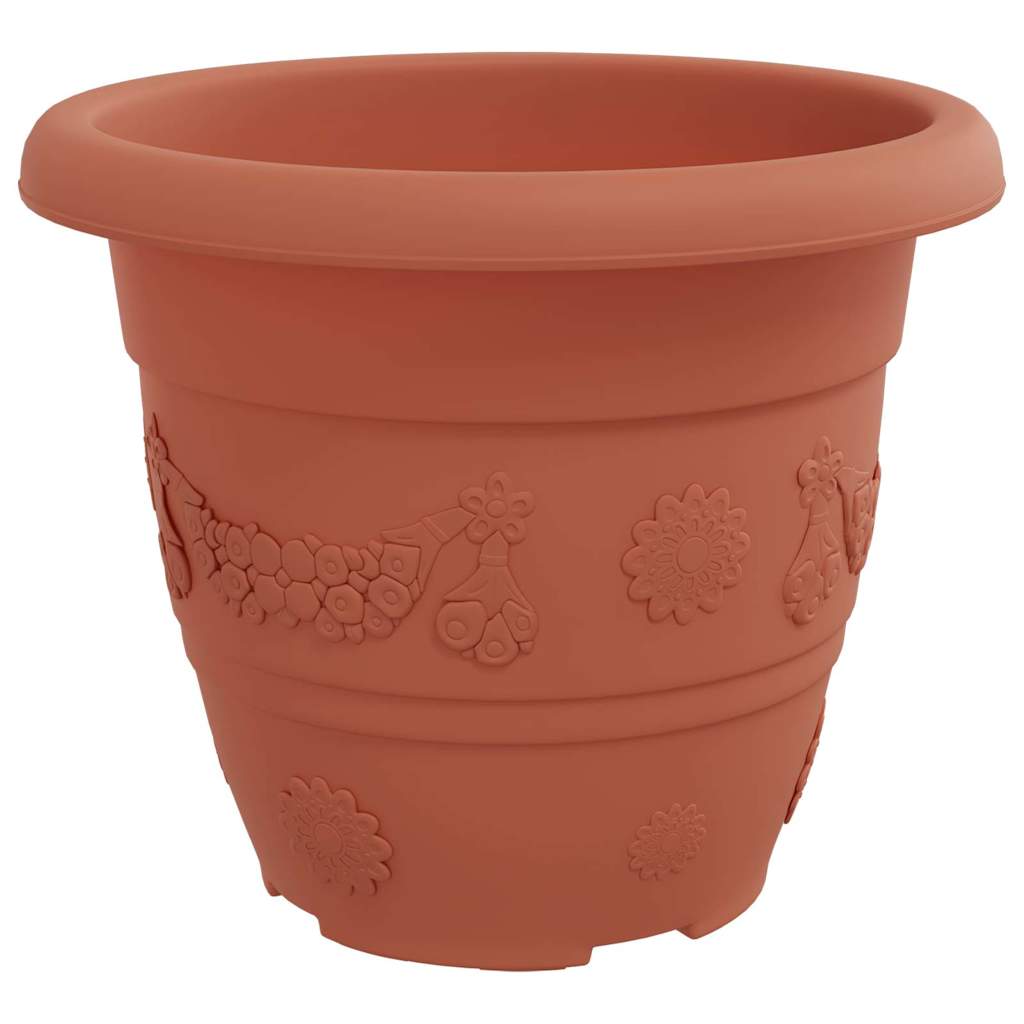 Runder Blumentopf 6 Pcs Ø 26 X 21,5 Cm Kunststoff