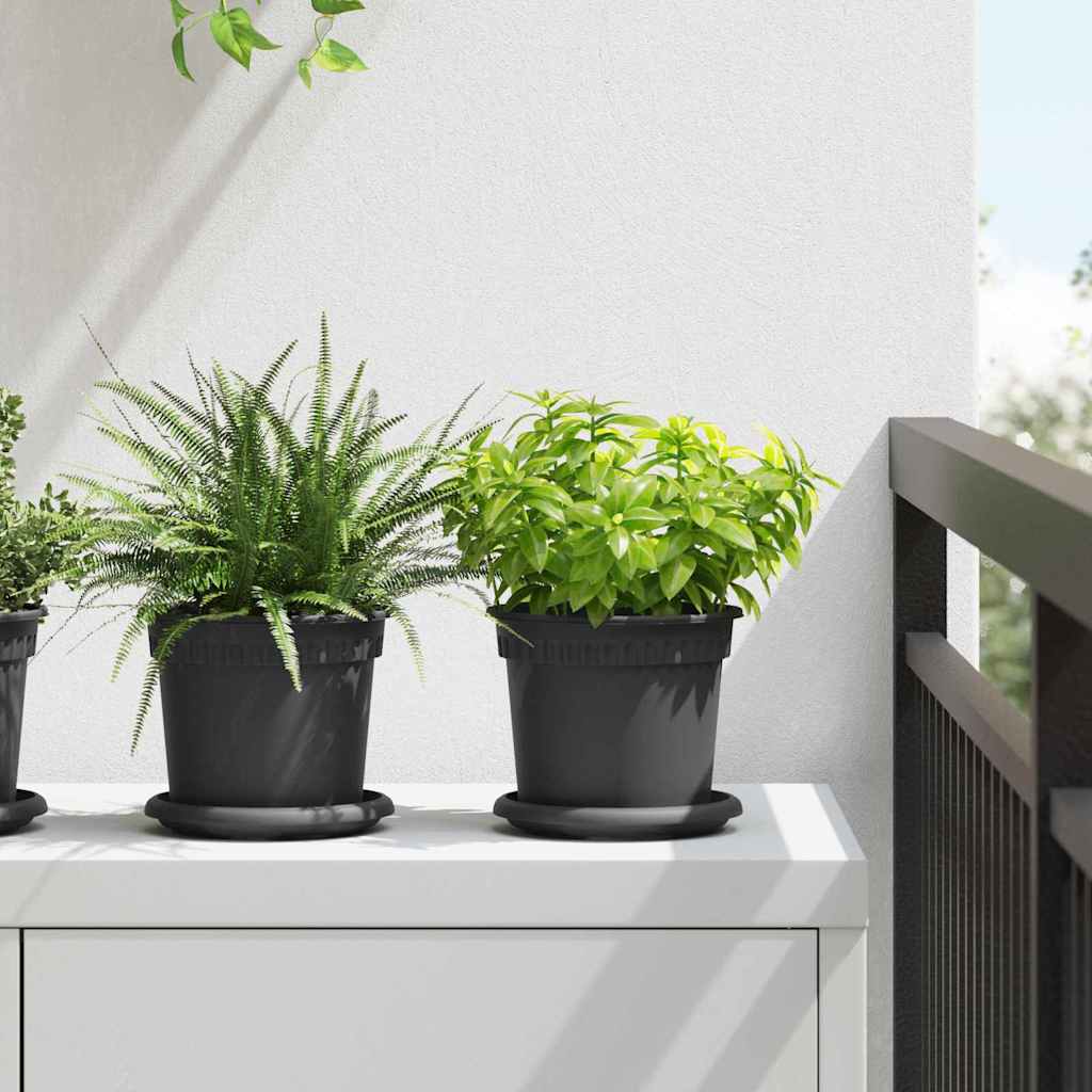 Runde Blumenplatte 6 Pcs Ø 14 X 2 Cm Kunststoff