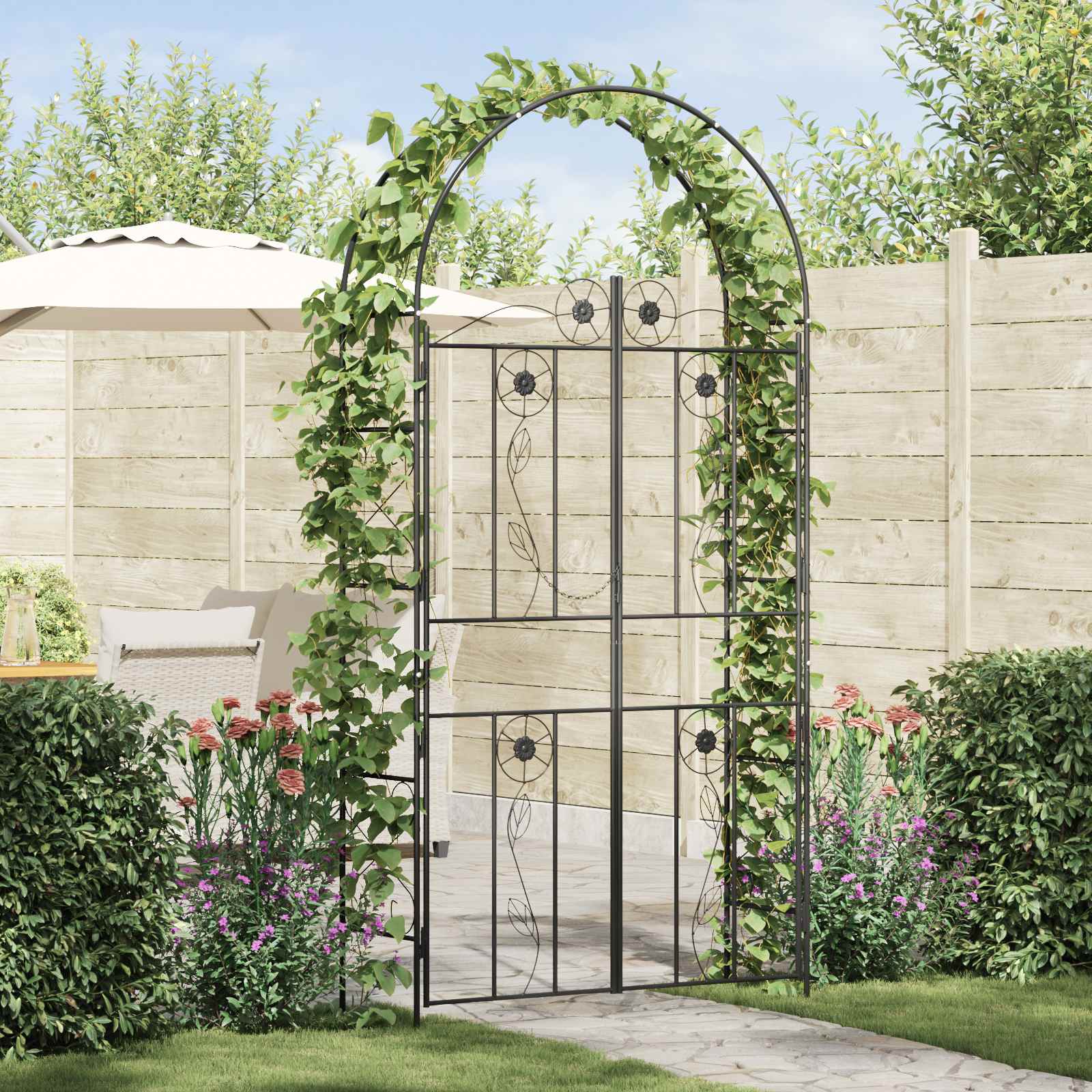 Gartenbogen Uni 115 X 37 X 226 Cm