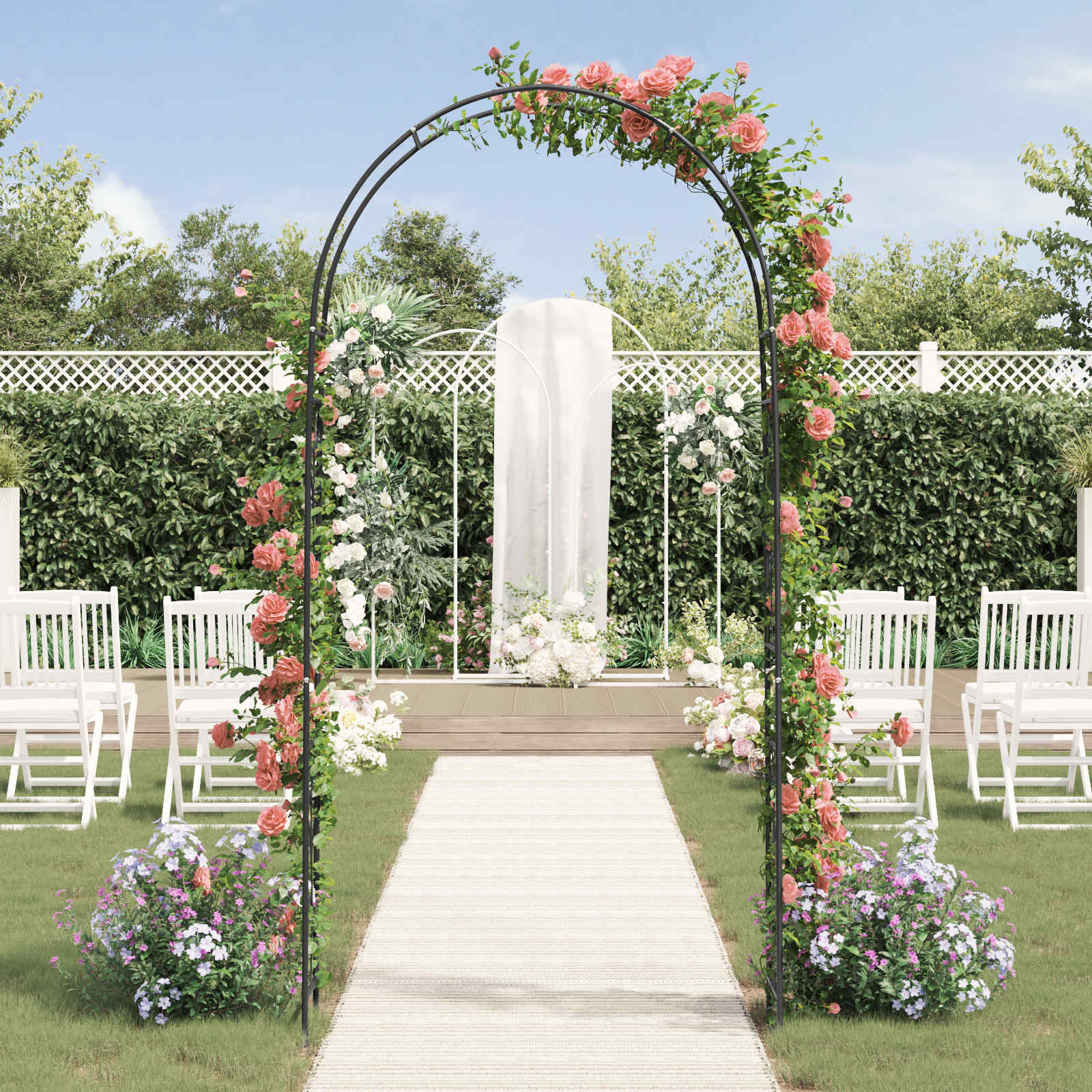 Gartenbogen Floral 115 X 37 X 231 Cm