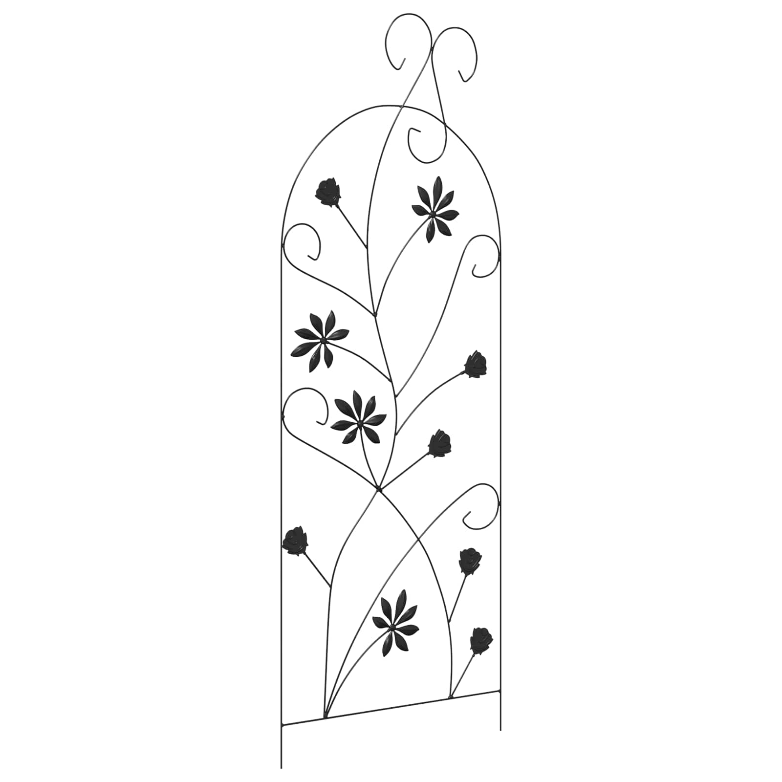 Gartenzaun Mit Schloss 3 Pcs 112 X 39,5 Cm Stahl