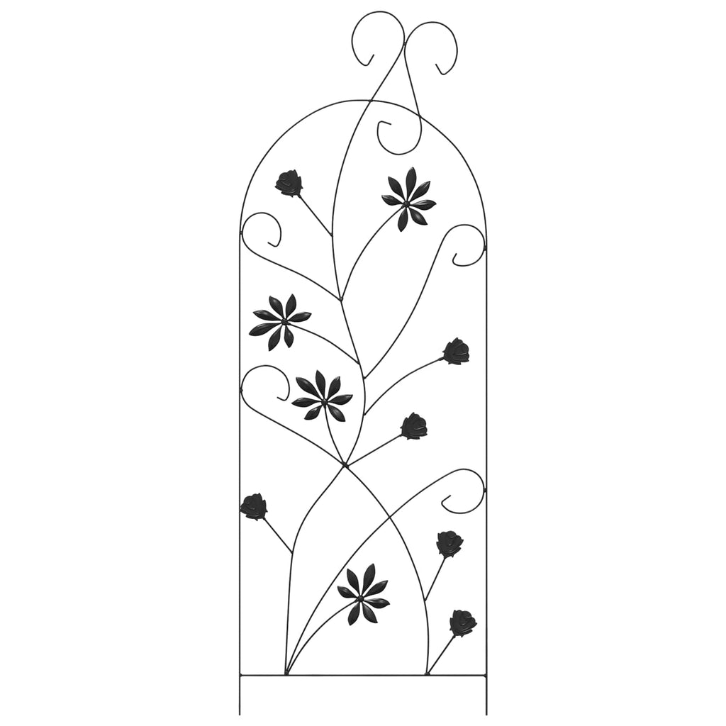 Gartenzaun Mit Schloss 3 Pcs 112 X 39,5 Cm Stahl