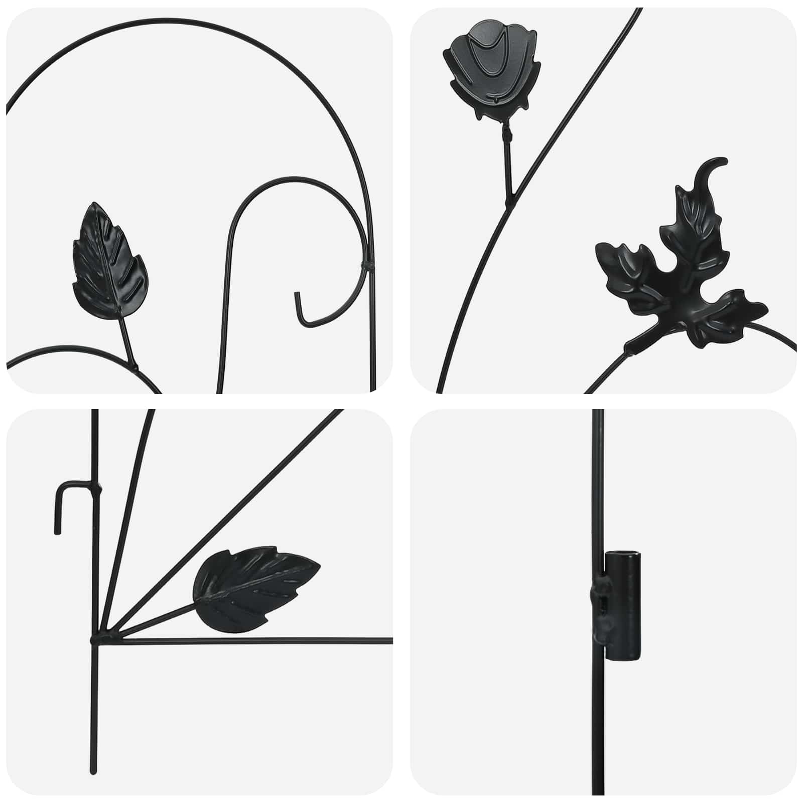 Gartenzaun Spalier 307 X 54,5 X 0,3 Cm