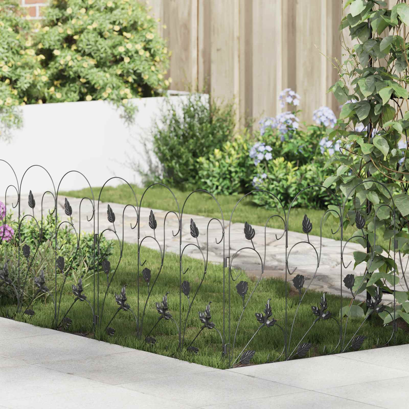 Gartenzaun Spalier 307 X 54,5 X 0,3 Cm