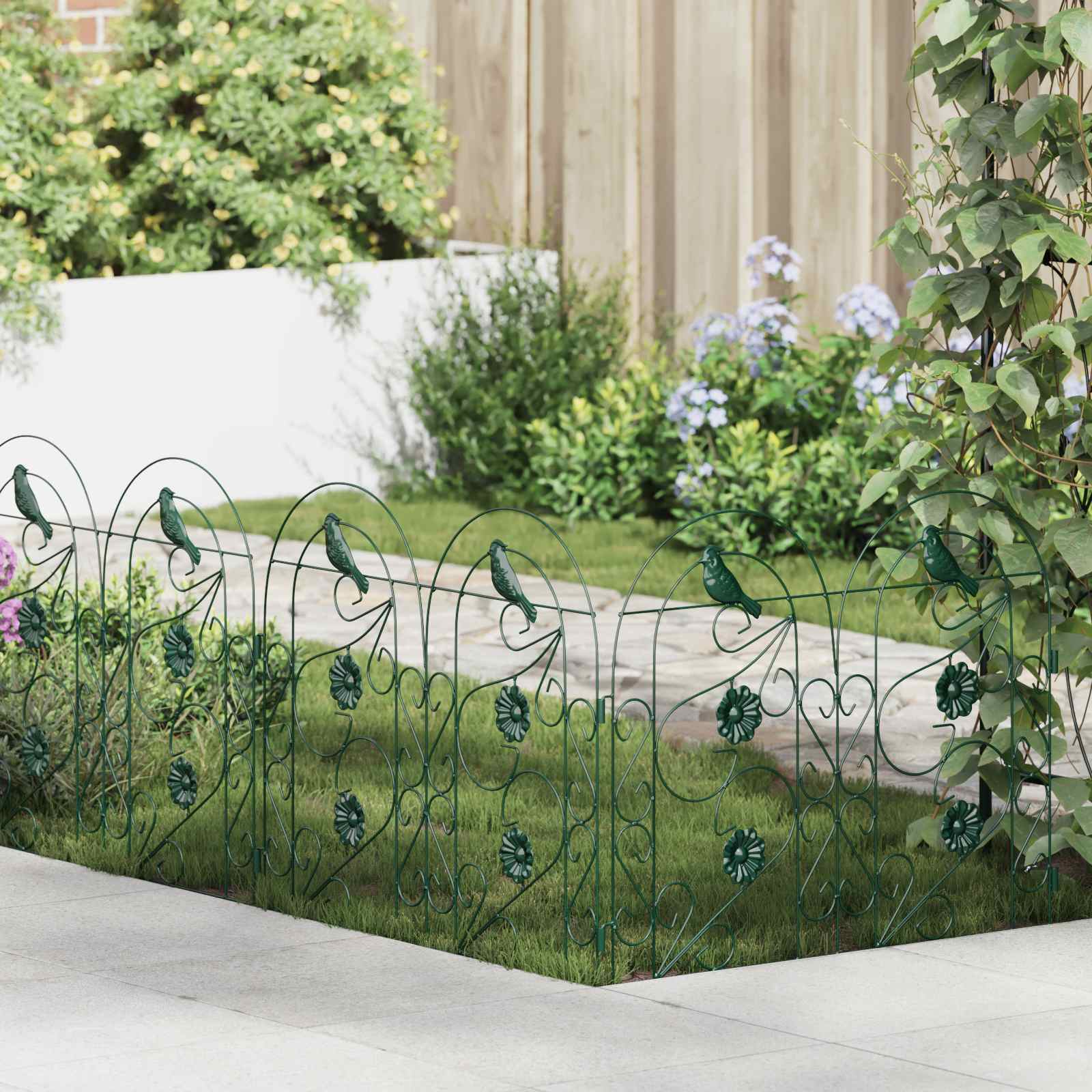 Gartenzaun Spalier 307 X 54,5 X 0,3 Cm