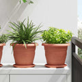 Blumentöpfe 6 Pcs Ø 26 X 21,5 Cm Kunststoff