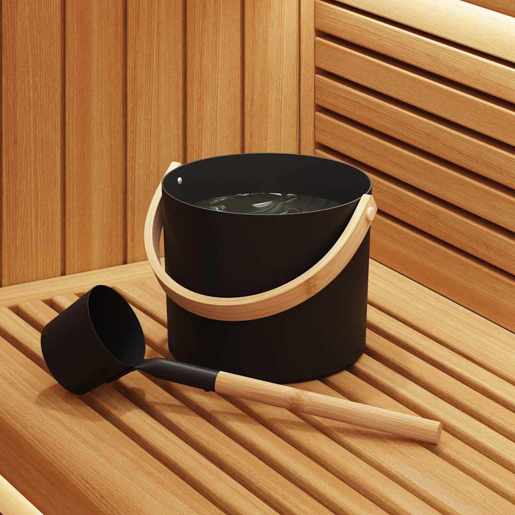 Sauna Zubehör Set 2 Pcs Schwarz