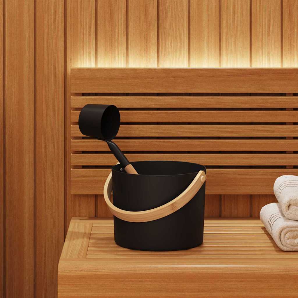 Sauna Zubehör Set 2 Pcs Schwarz