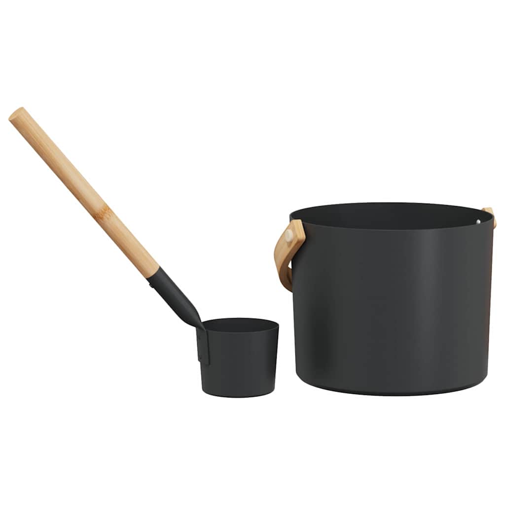 Sauna Zubehör Set 2 Pcs Schwarz