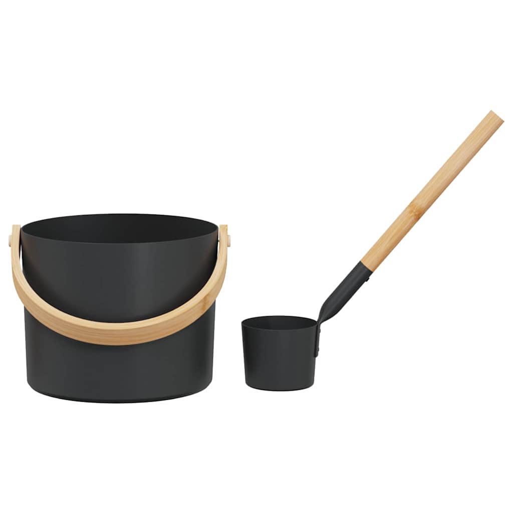 Sauna Zubehör Set 2 Pcs Schwarz