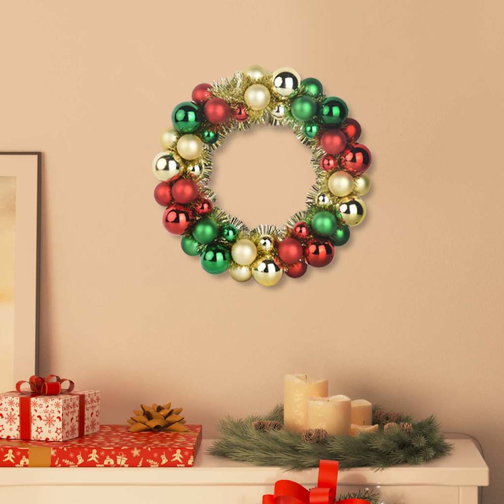 Weihnachtsballkränze 2 Pcs 33 X 33 X 7 Cm Polystyrol