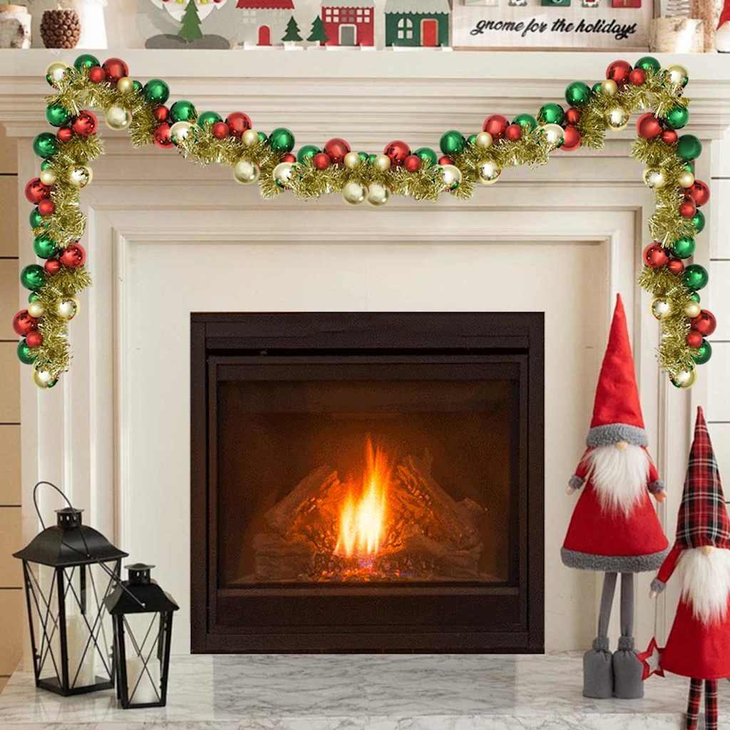 Weihnachtskugelgirlande 186 Cm Polystyrol