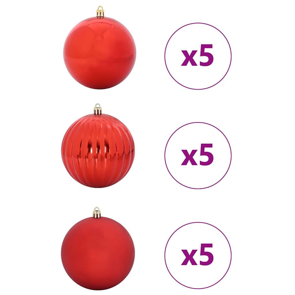 Weihnachtsbaumkugel Set Xl 15 Pcs Kunststoff