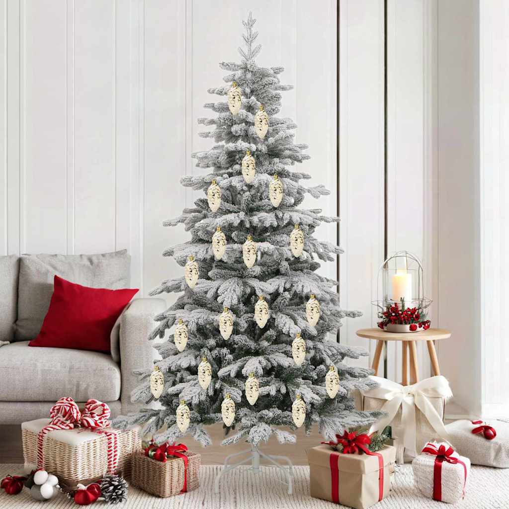 Christmas Pine Cone Ball 40 Pcs Kunststoff