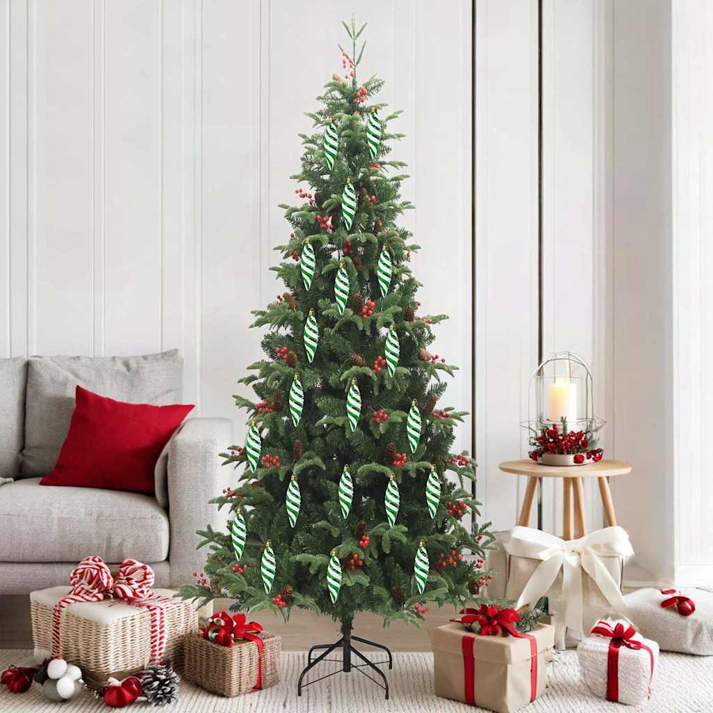 Christmas Spiral Shape Ball 40 Pcs Kunststoff