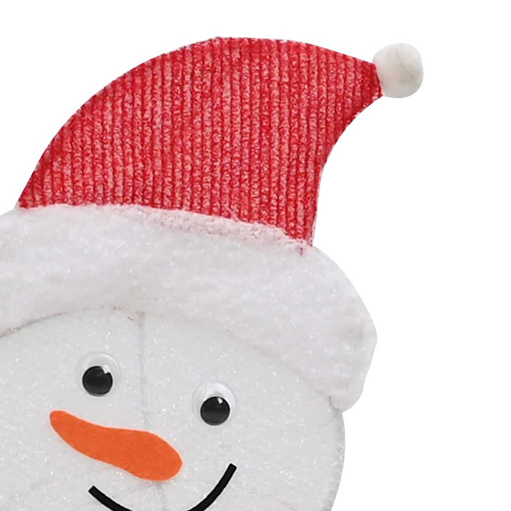 Beleuchtete Schneemann Familie 3 Pcs Warmes Weiß Polyester