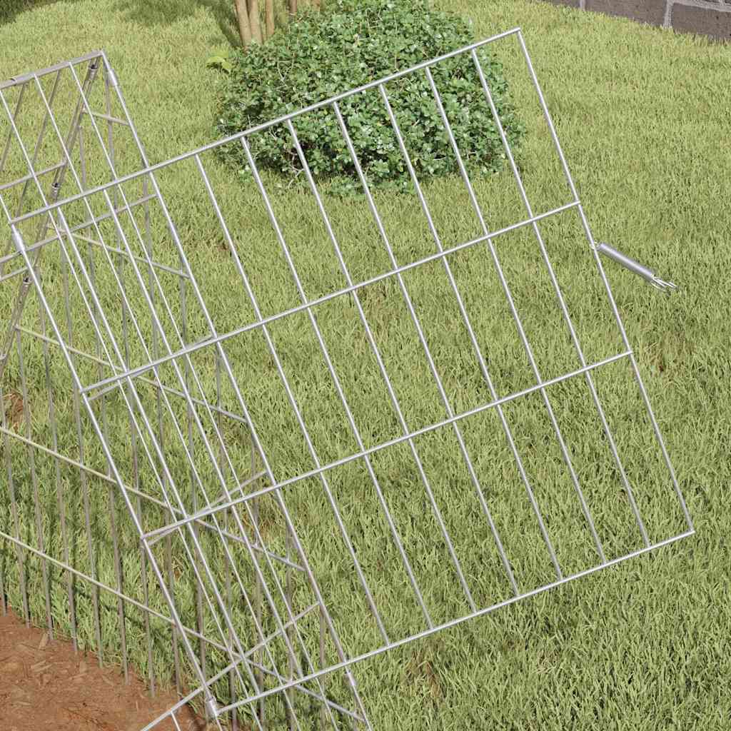 Hasenkäfig Silber 110 X 55 X 55 Cm Verzinkter Stahl