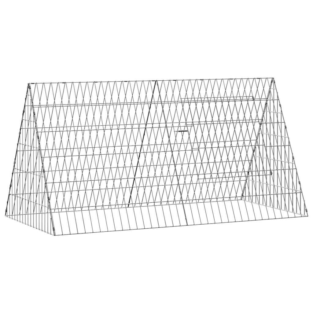 Hasenkäfig Silber 110 X 55 X 55 Cm Verzinkter Stahl