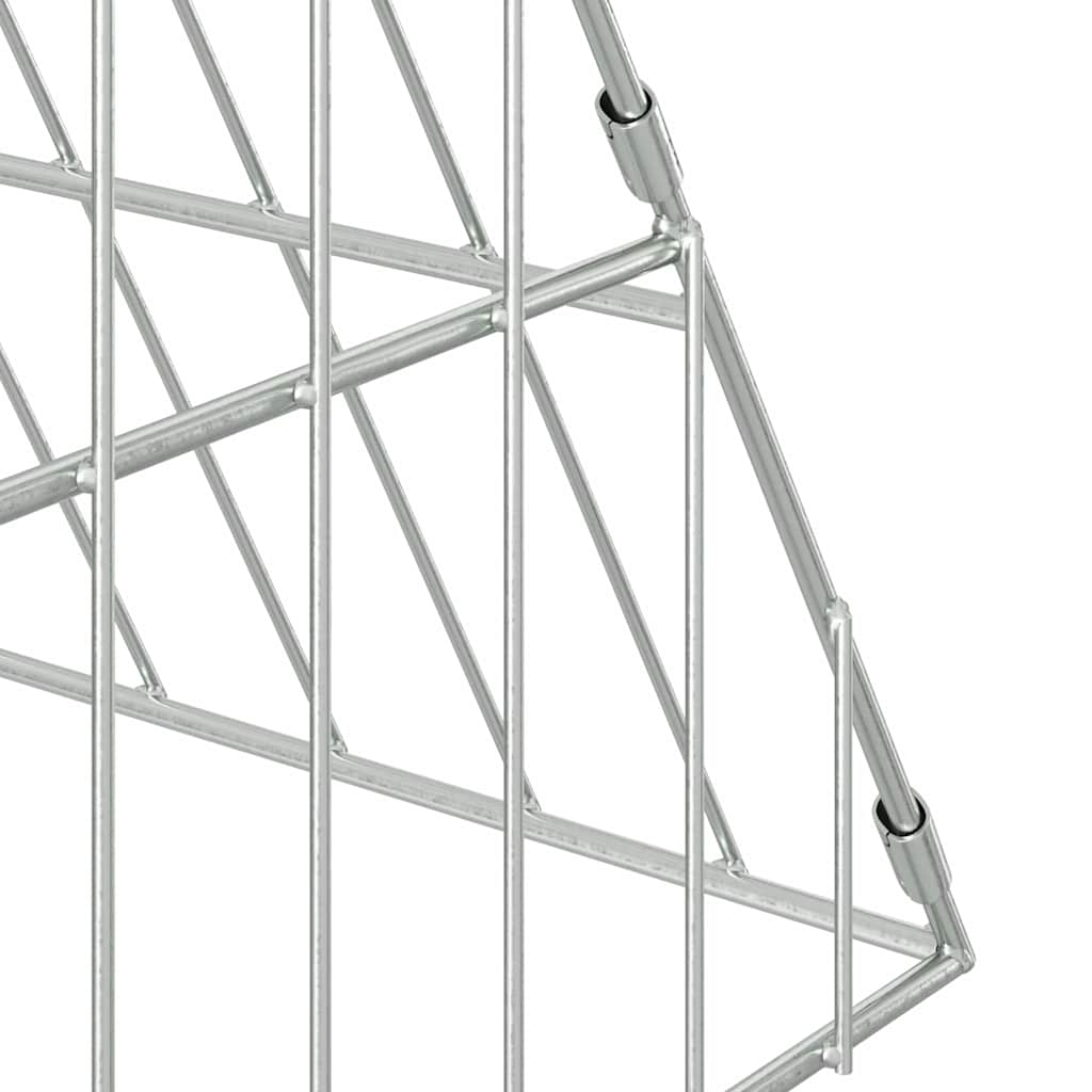 Hasenkäfig Silber 110 X 100 X 85 Cm Verzinkter Stahl
