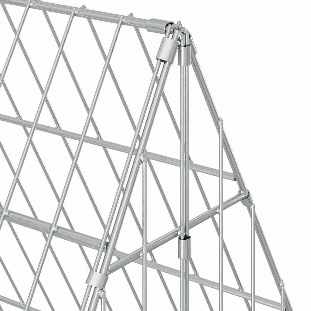 Hasenkäfig Silber 110 X 100 X 85 Cm Verzinkter Stahl