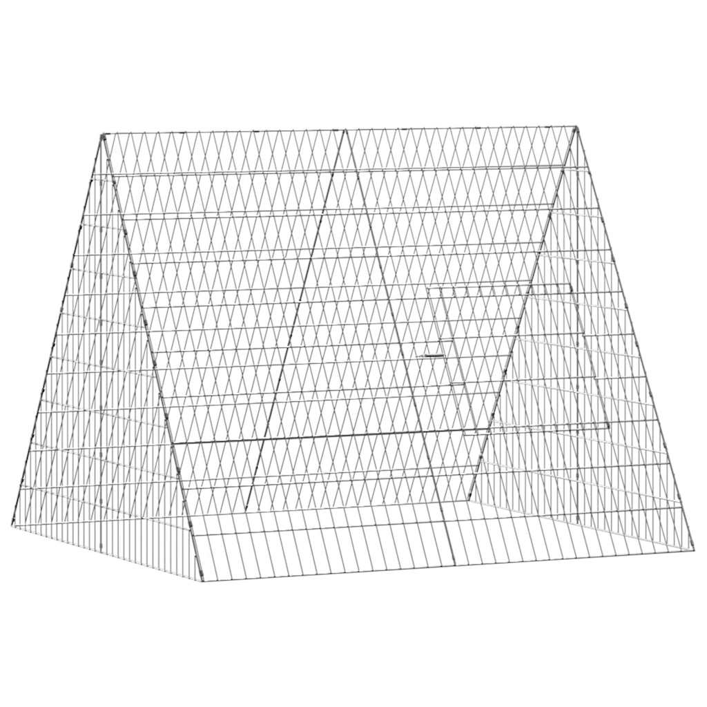 Hasenkäfig Silber 110 X 100 X 85 Cm Verzinkter Stahl