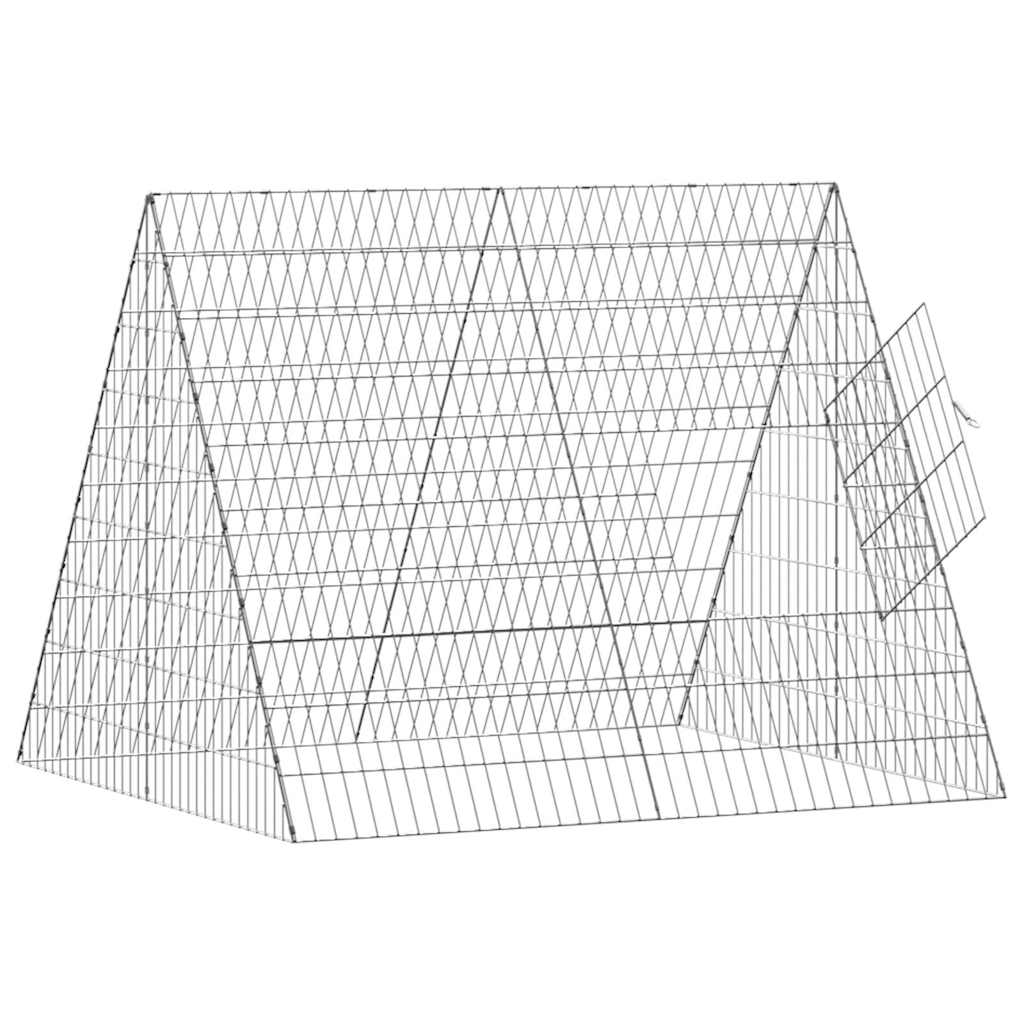 Hasenkäfig Silber 110 X 100 X 85 Cm Verzinkter Stahl