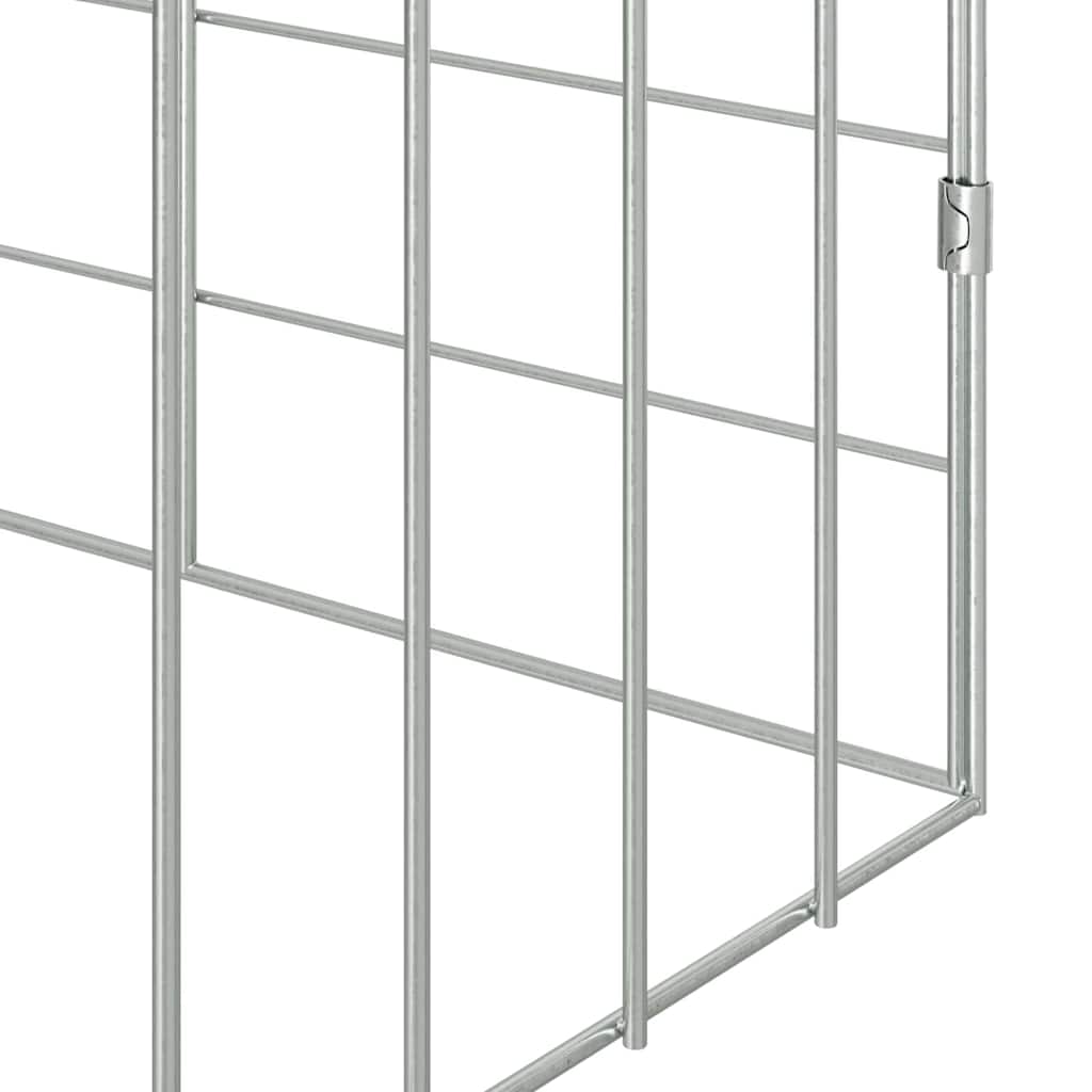 Hasenkäfig Silber 100 X 78 X 78 Cm Verzinkter Stahl