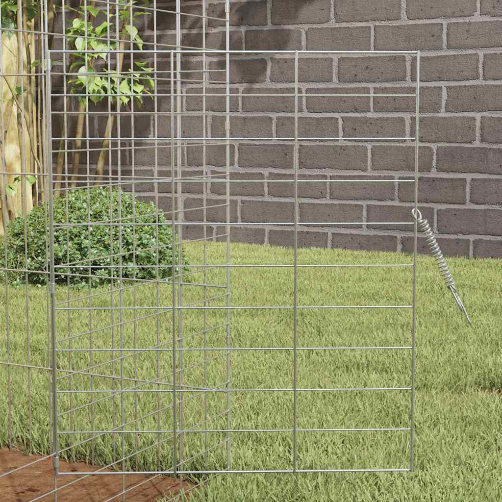 Hasenkäfig Silber 100 X 78 X 78 Cm Verzinkter Stahl