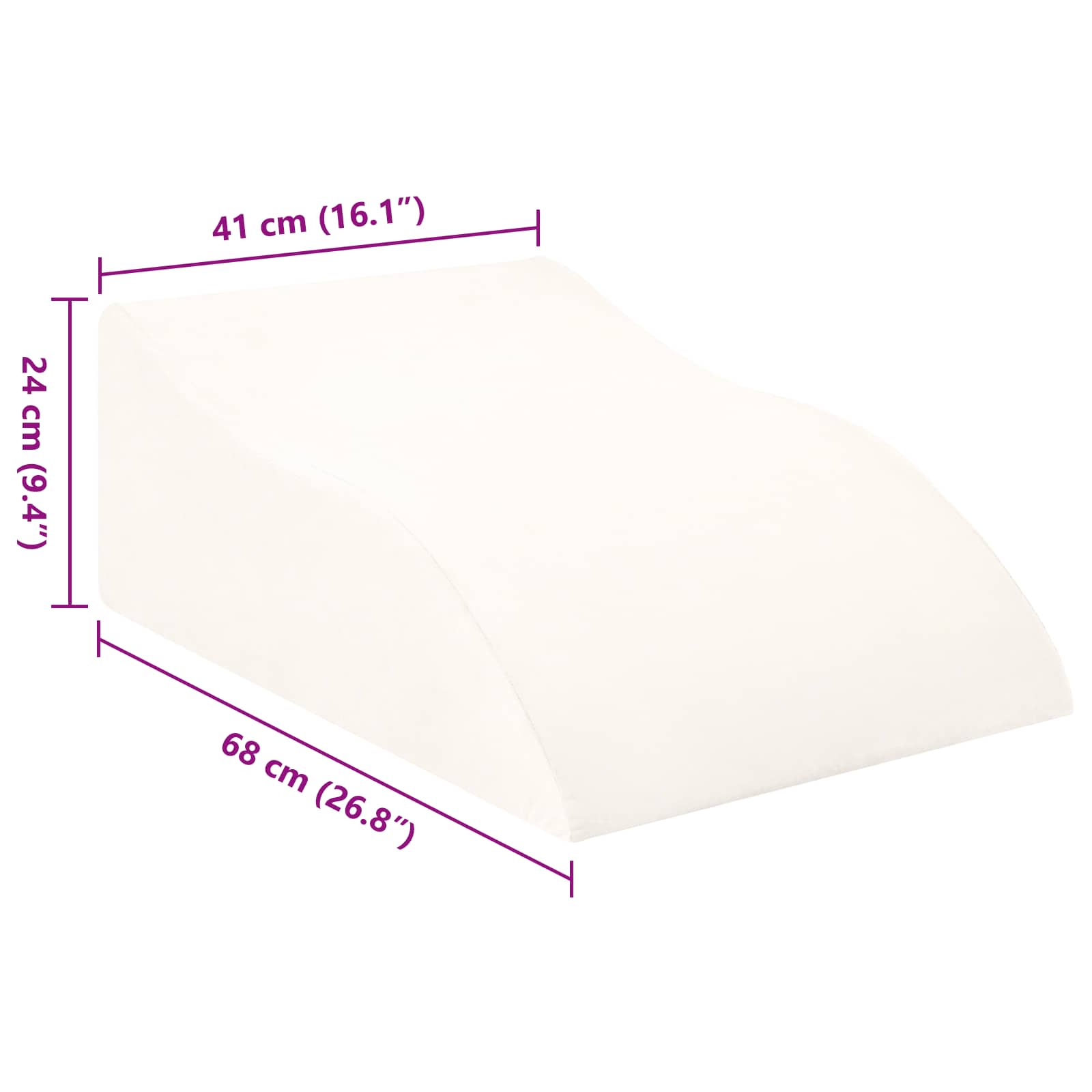Beinkissen 68 X 41 X 24 Cm Pu-Schaum