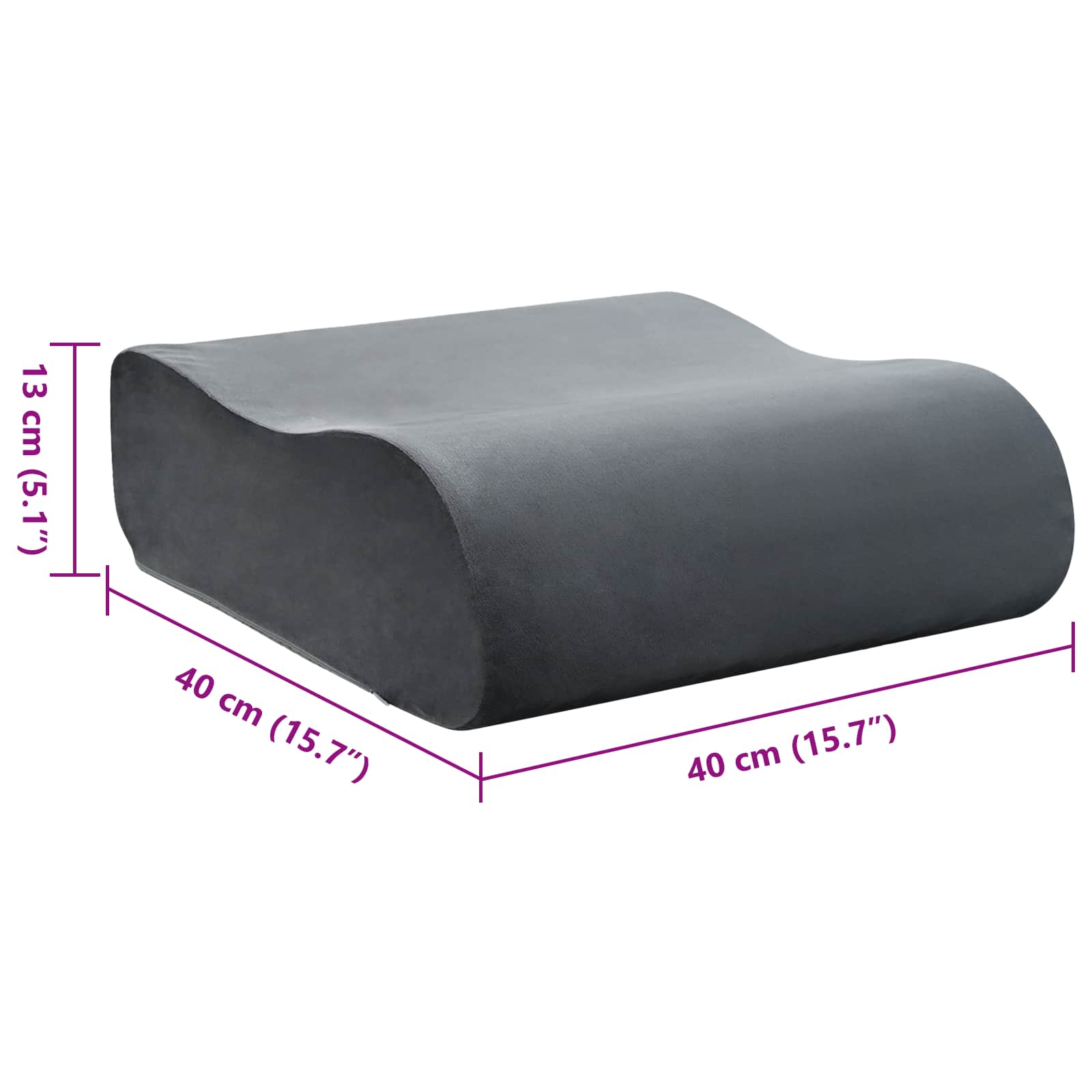 Sitzkissen Uni 40 X 40 X 13 Cm Pu-Schaum