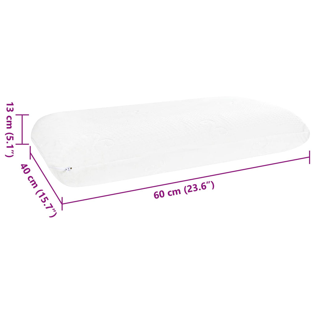 Schlafkissen Uni Weiß Gel-Speicherschaum