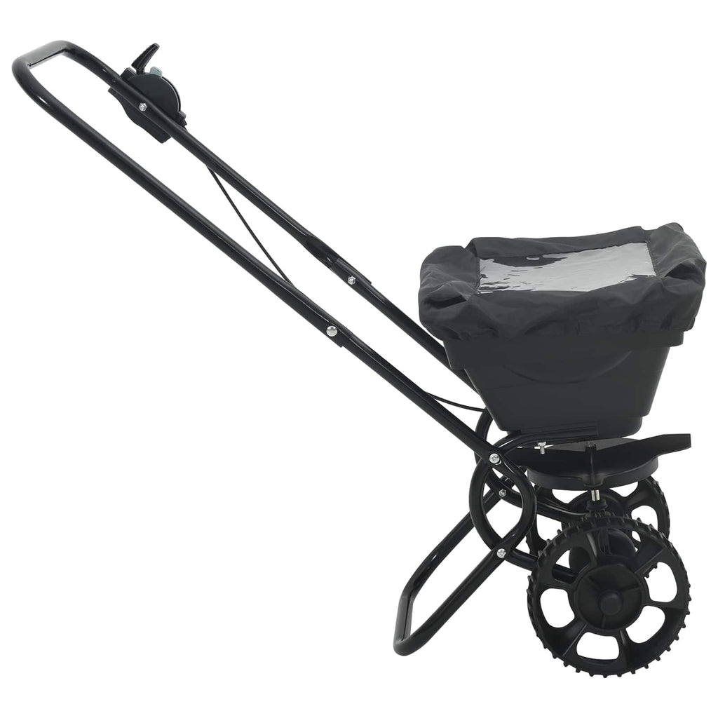 Streuer Schwarz 82 X 46 X 75 Cm Pvc Und Stahl