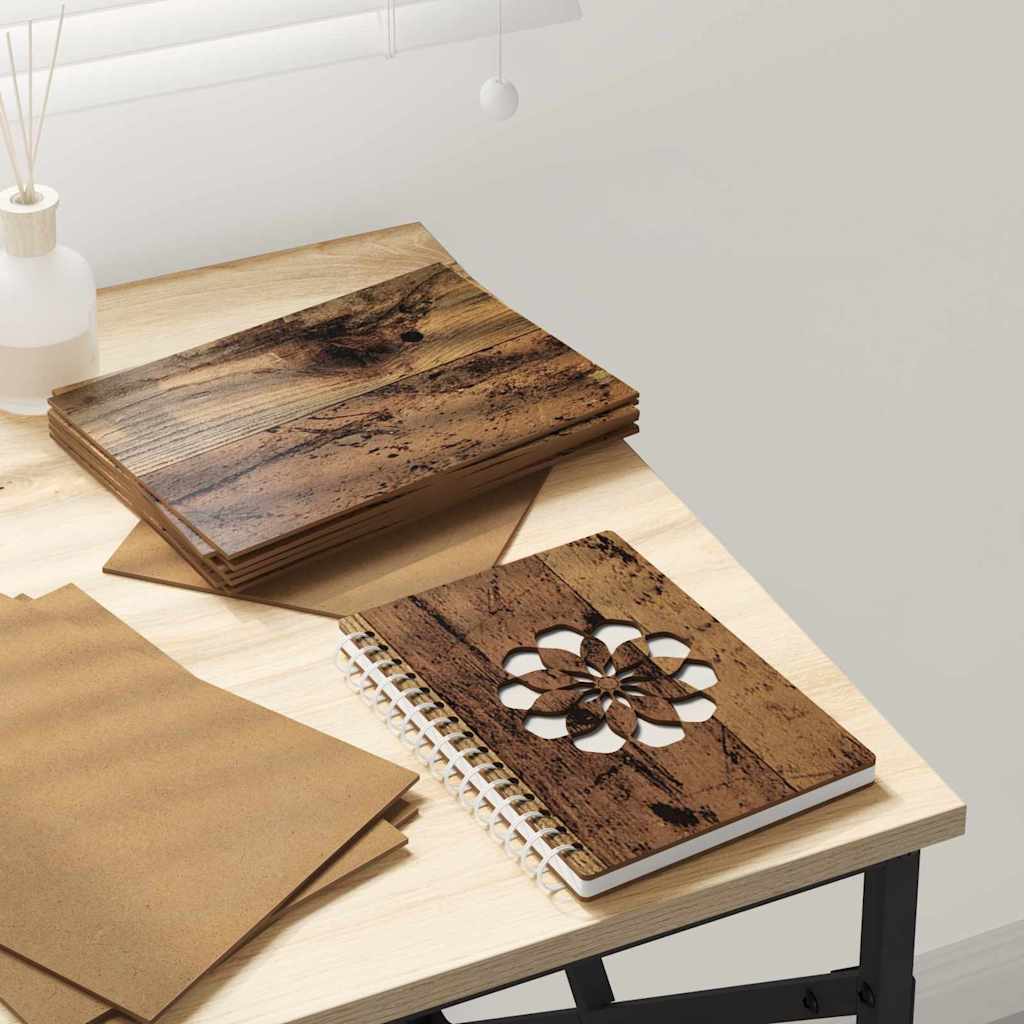 Dekoplatten 12 Pcs 15 X 21 X 0,27 Cm Holzwerkstoff