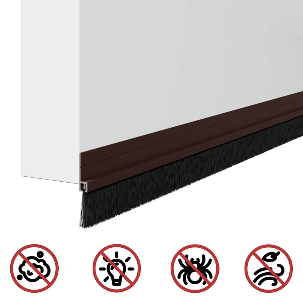 Self-Adhesive Door Brush Seals 2 Pcs 100 Cm