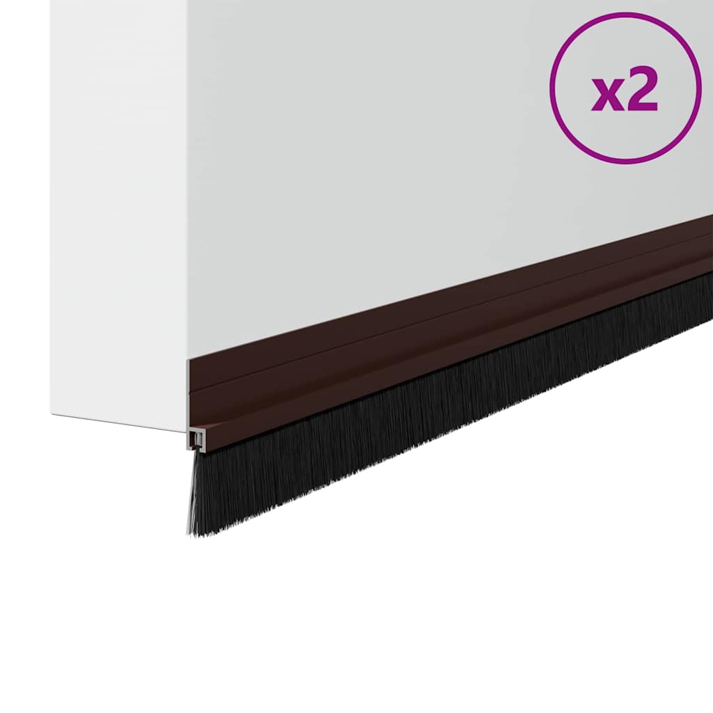 Self-Adhesive Door Brush Seals 2 Pcs 100 Cm