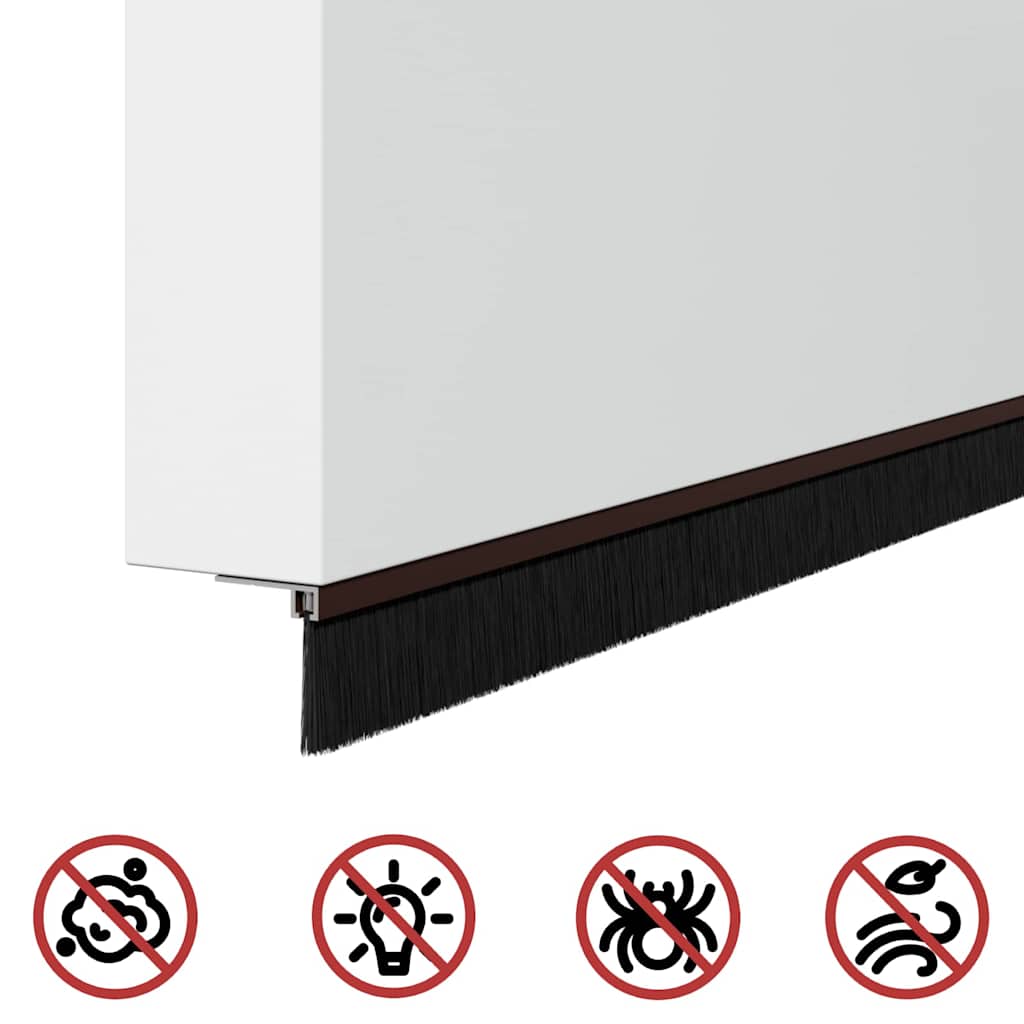 Self-Adhesive Door Brush Seals 2 Pcs 100 Cm