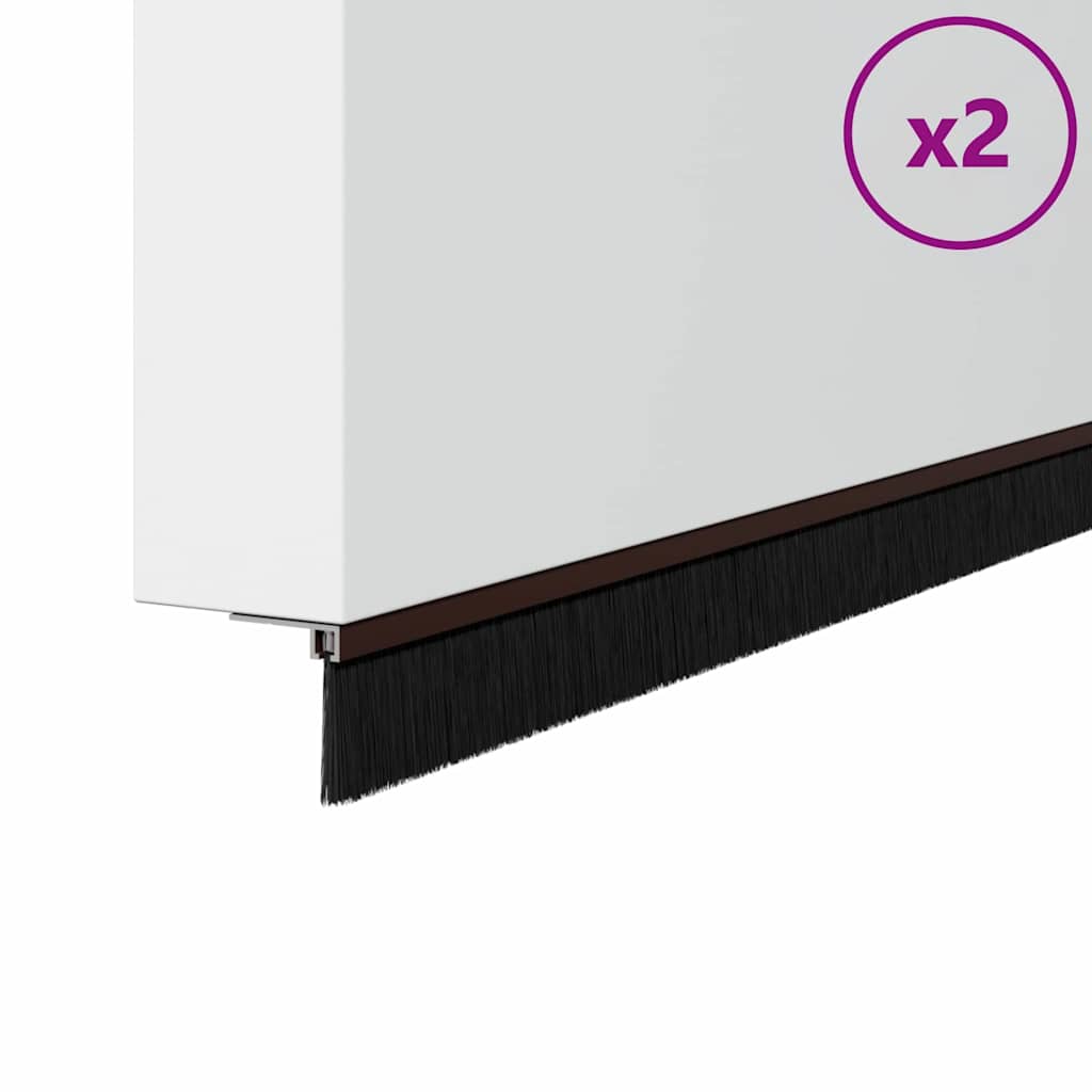 Aufsteck Türbürstendichtungen 2 Pcs 100 Cm