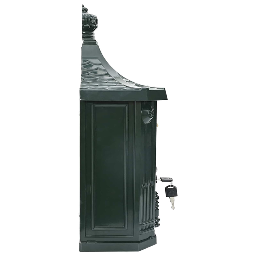 Wandmontierter Briefkasten 40,5 X 16 X 45 Cm Gussaluminium