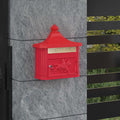 Wandmontierter Briefkasten 40,5 X 16 X 45 Cm Gussaluminium