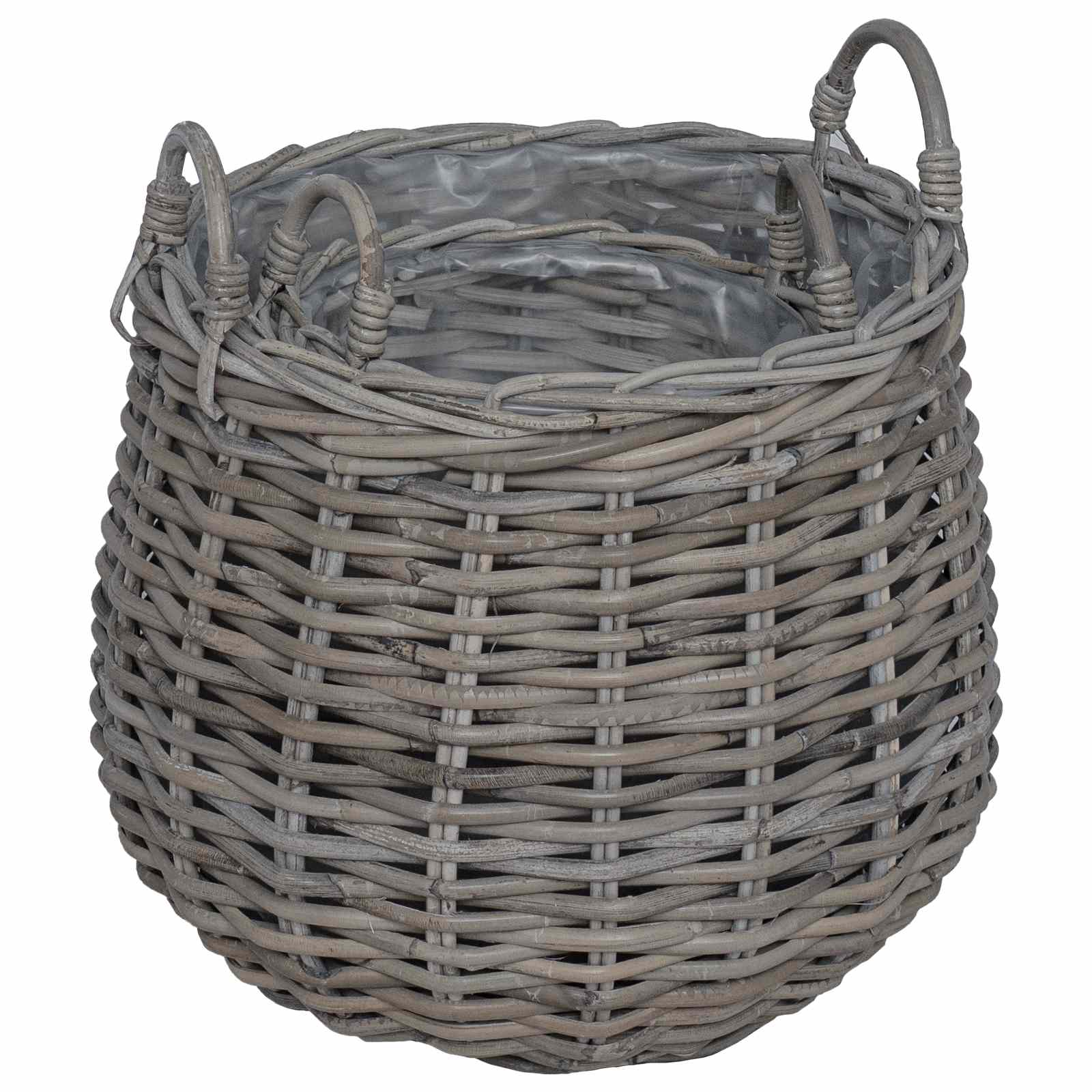 Blumentopf Körbchen Mit Speicher 2 Pcs Lacak Rattan