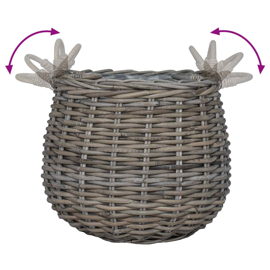 Blumentopf Körbchen Mit Speicher 2 Pcs Lacak Rattan