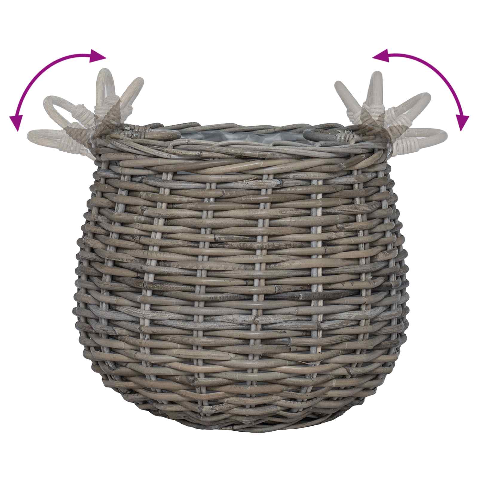 Blumentopf Körbchen Mit Speicher 2 Pcs Lacak Rattan