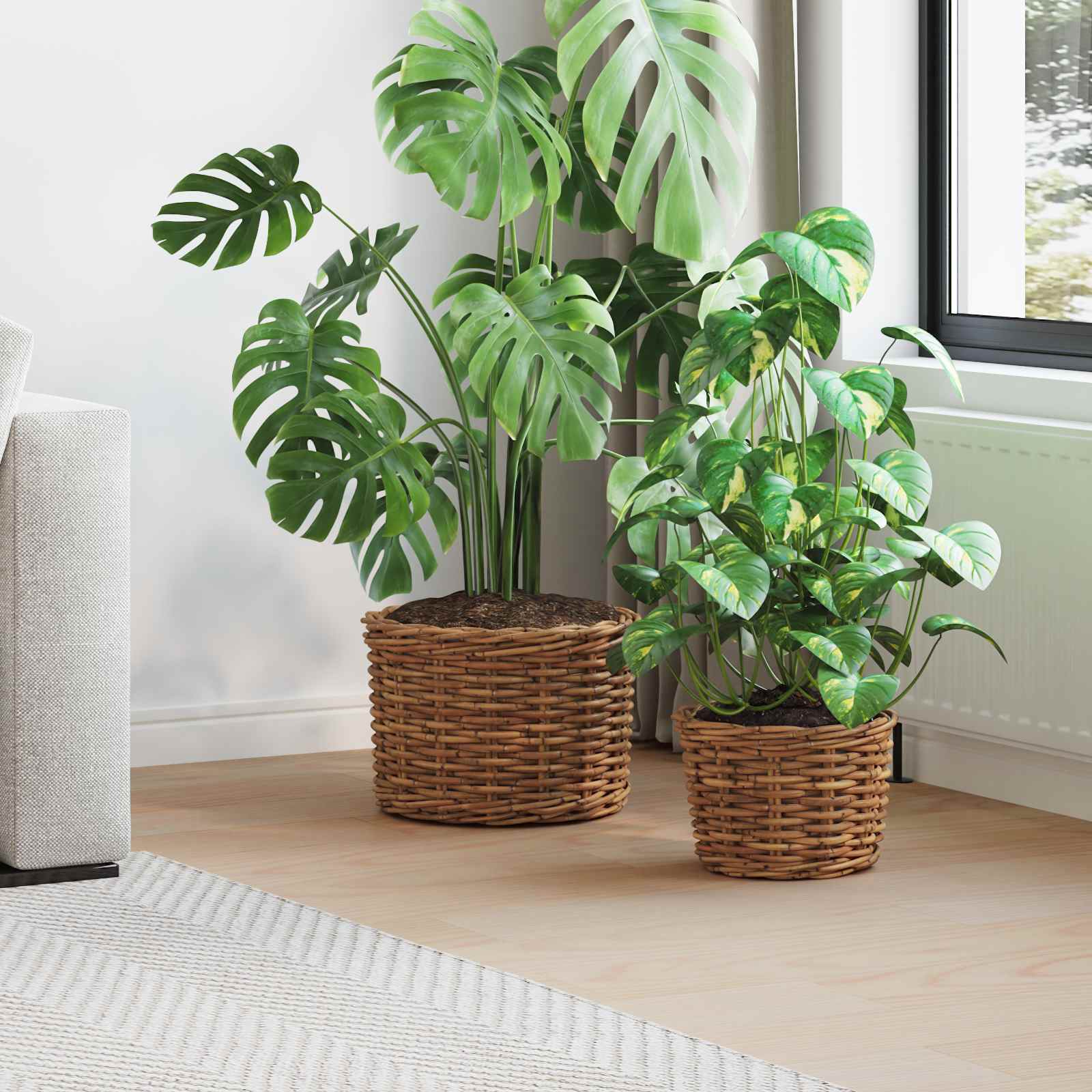 Blumentopf Korb Mit Speicher 2 Pcs