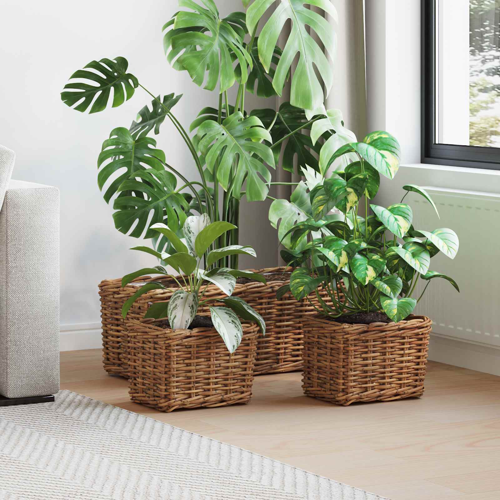 Blumentopfkorb Mit Speicher 3 Pcs